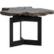 Wyatt 31 X 28 inch Black / Dark Brown Side Table